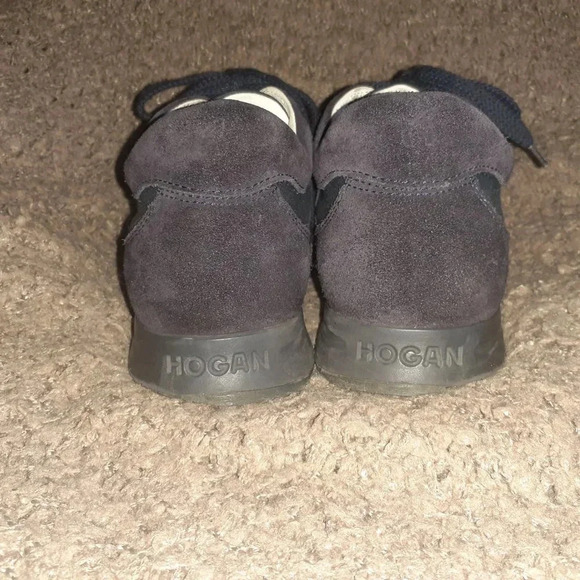 HOGAN-Blue Suede/Textile Sneakers-BN105-Size 6.5 UK-39 EU-8.5 US Woman-7 Men-EX - Picture 5 of 8